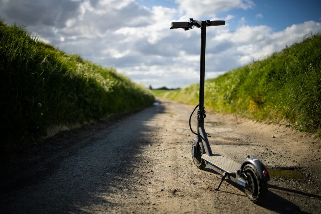 Scooter on Dirt